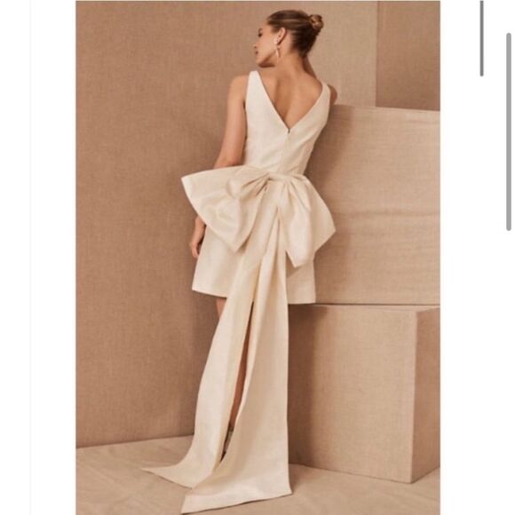 Nwt Anthropologie BHLDN Sachin + Babi Archie Mini Wedding Dress in Ivory - Picture 2 of 16